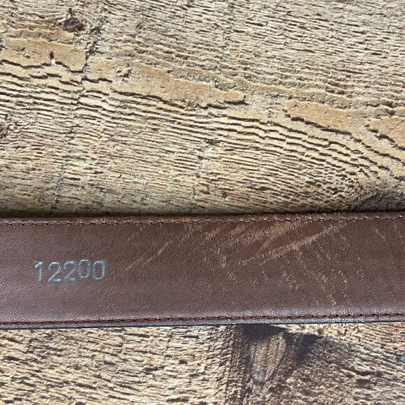 Onyx by Brighton Pinon Hills Inlay Lace Braided Leather Belt Black Brown Size 36 - Picture 12 of 12